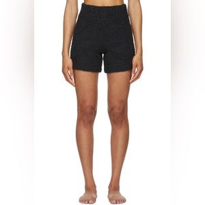 SKIMS Black Cozy Knit Shorts - XXS